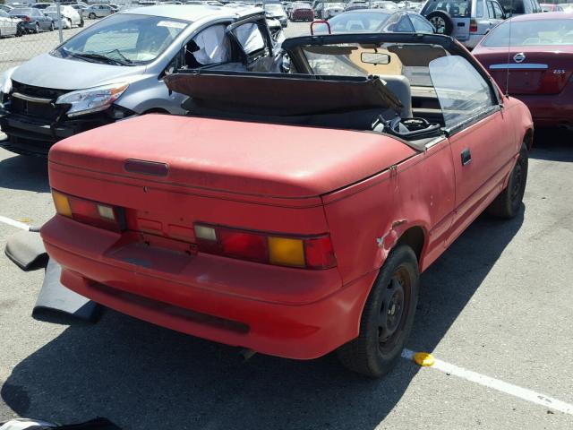 JG1MR336XMK600889 - 1991 GEO METRO LSI RED photo 4