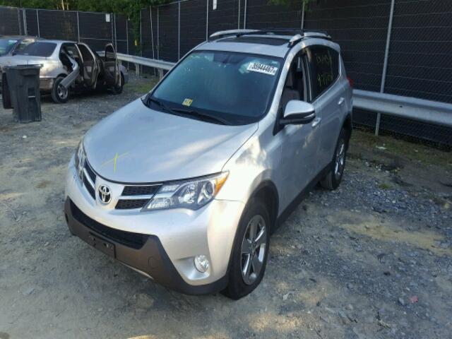 JTMRFREV9FD122291 - 2015 TOYOTA RAV4 XLE SILVER photo 2