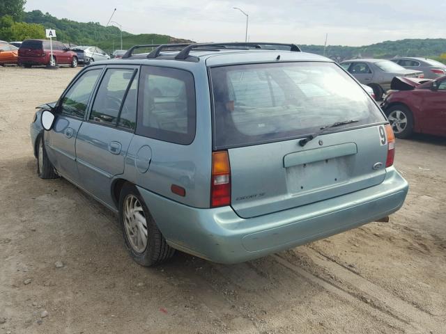 3FAFP15P7XR194592 - 1999 FORD ESCORT SE TEAL photo 3