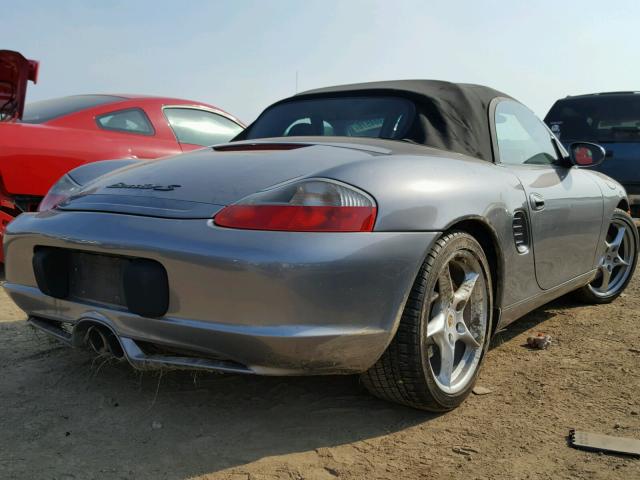 WP0CB29863U661699 - 2003 PORSCHE BOXSTER S SILVER photo 4