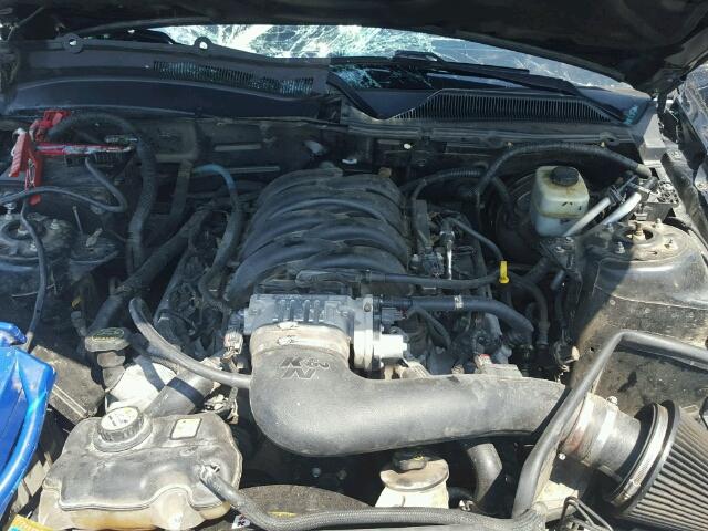 1ZVHT82H355127425 - 2005 FORD MUSTANG GT BLACK photo 7