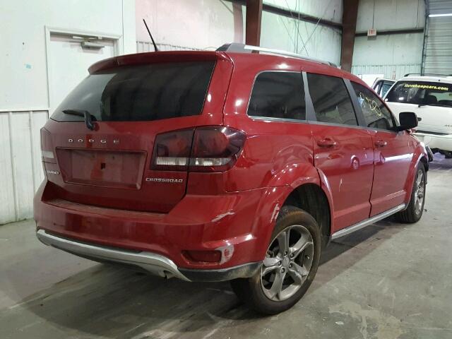 3C4PDCGB0GT239184 - 2016 DODGE JOURNEY CR RED photo 4