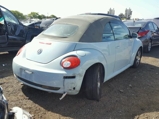 3VWRG31Y06M322195 - 2006 VOLKSWAGEN NEW BEETLE 蓝色 照片 4