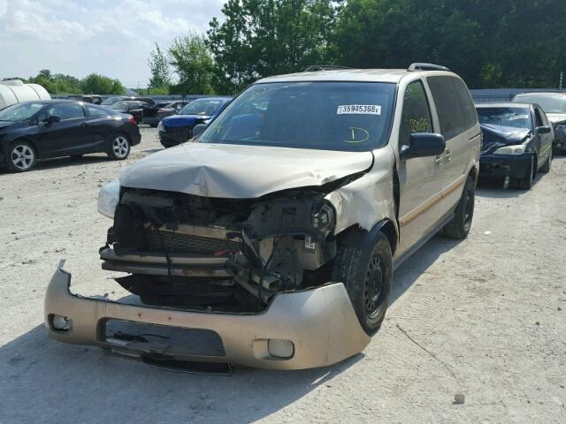 1GNDU23L85D221148 - 2005 CHEVROLET UPLANDER L 金色 照片 2