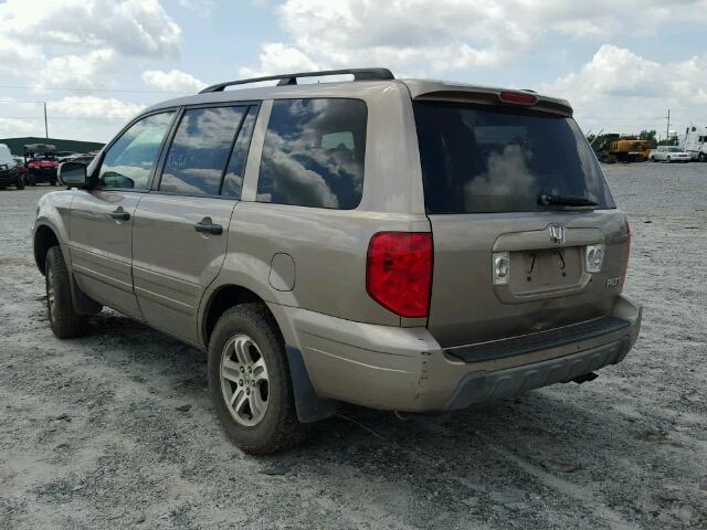 2HKYF18533H552333 - 2003 HONDA PILOT EXL GOLD photo 3