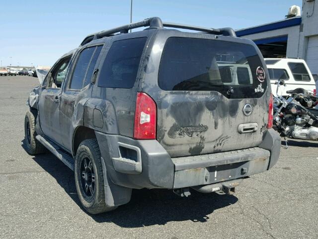 5N1AN08W47C517658 - 2007 NISSAN XTERRA OFF BLACK photo 3