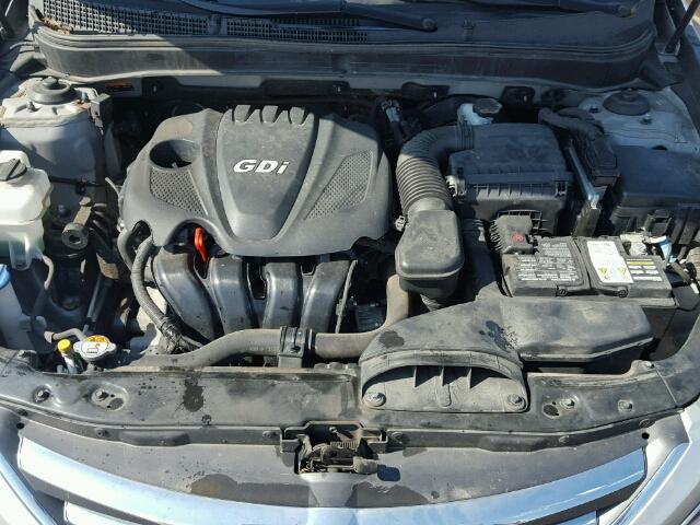 5NPEC4AC8EH921096 - 2014 HYUNDAI SONATA SE/ SILVER photo 7