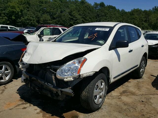 JN8AS5MT4DW551040 - 2013 NISSAN ROGUE S WHITE photo 2