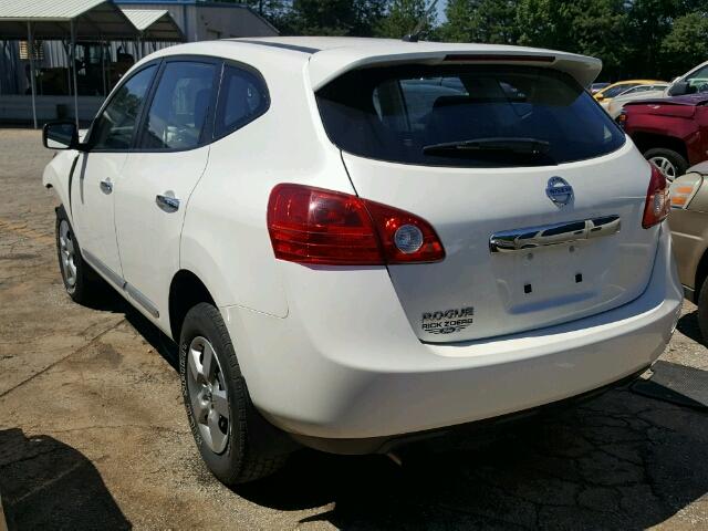 JN8AS5MT4DW551040 - 2013 NISSAN ROGUE S WHITE photo 3