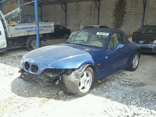 4USCH9336XLG01855 - 1999 BMW Z3 2.3 BLUE photo 2