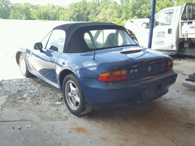 4USCH9336XLG01855 - 1999 BMW Z3 2.3 BLUE photo 3