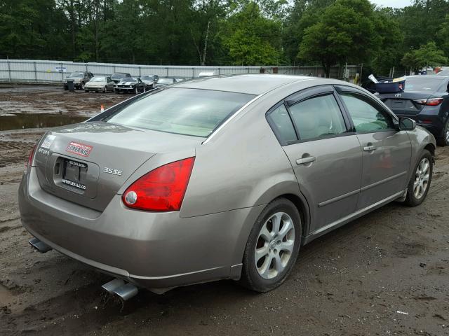 1N4BA41E47C836805 - 2007 NISSAN MAXIMA SE GOLD photo 4