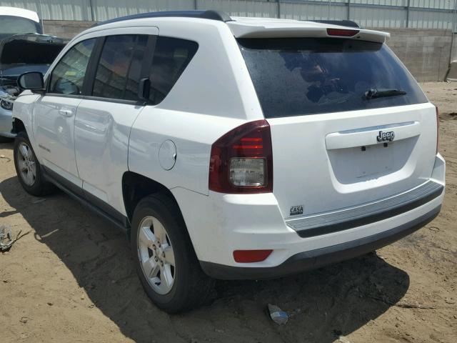 1C4NJCBA7ED594077 - 2014 JEEP COMPASS SP WHITE photo 3
