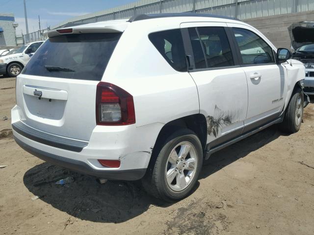 1C4NJCBA7ED594077 - 2014 JEEP COMPASS SP WHITE photo 4