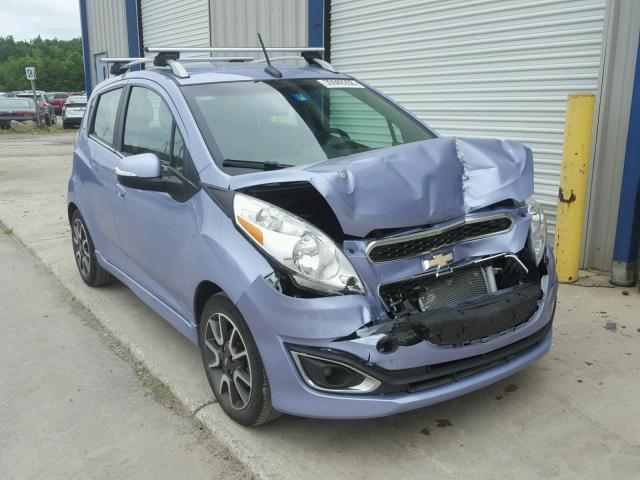 KL8CF6S99EC491242 - 2014 CHEVROLET SPARK 2LT BLUE photo 1