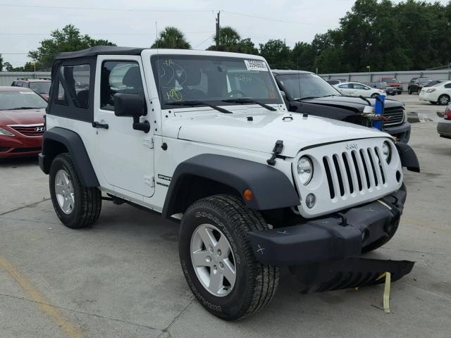1C4AJWAG1FL770988 - 2015 JEEP WRANGLER S WHITE photo 1