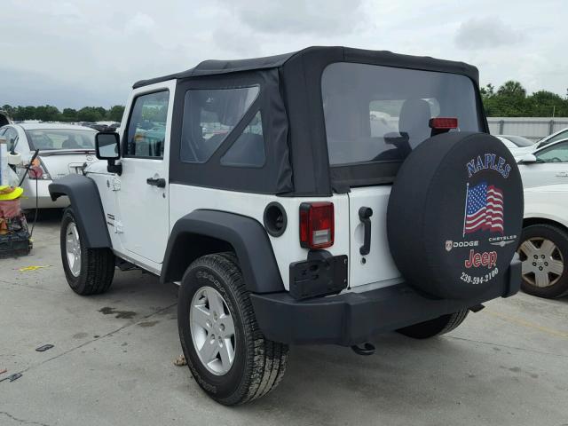 1C4AJWAG1FL770988 - 2015 JEEP WRANGLER S WHITE photo 3
