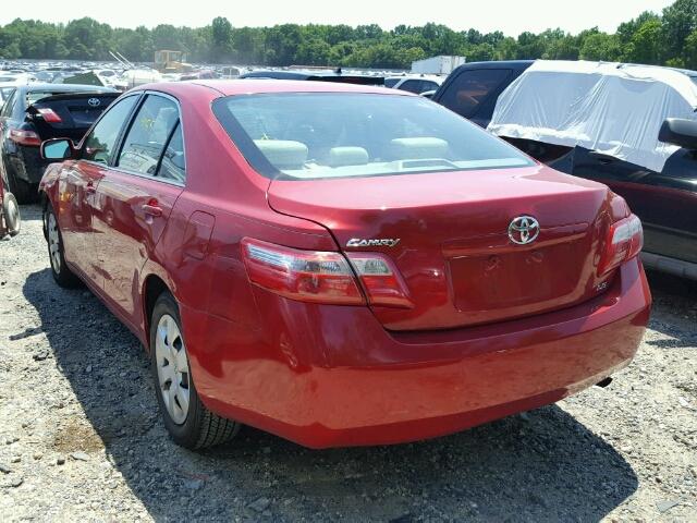 4T1BE46K57U180052 - 2007 TOYOTA CAMRY NEW RED photo 3