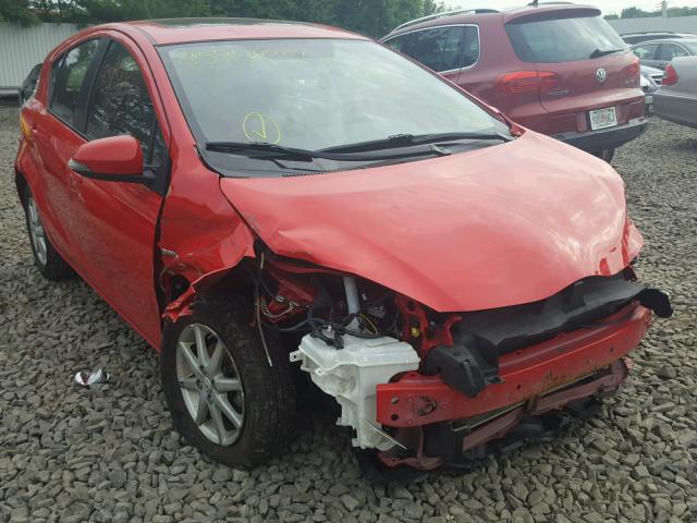 JTDKDTB34D1032584 - 2013 TOYOTA PRIUS C RED photo 1