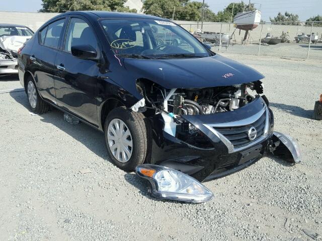 3N1CN7AP0HL821474 - 2017 NISSAN VERSA S BLACK photo 1