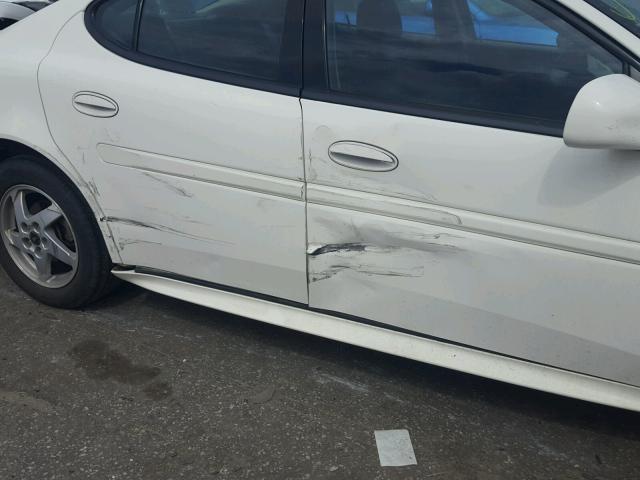 2G2WP522541305834 - 2004 PONTIAC GRAND PRIX WHITE photo 10