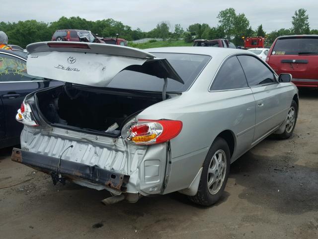 2T1CE22P02C005874 - 2002 TOYOTA CAMRY SOLA SILVER photo 4