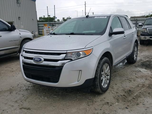 2FMDK3KC7DBB87077 - 2013 FORD EDGE LIMIT SILVER photo 2