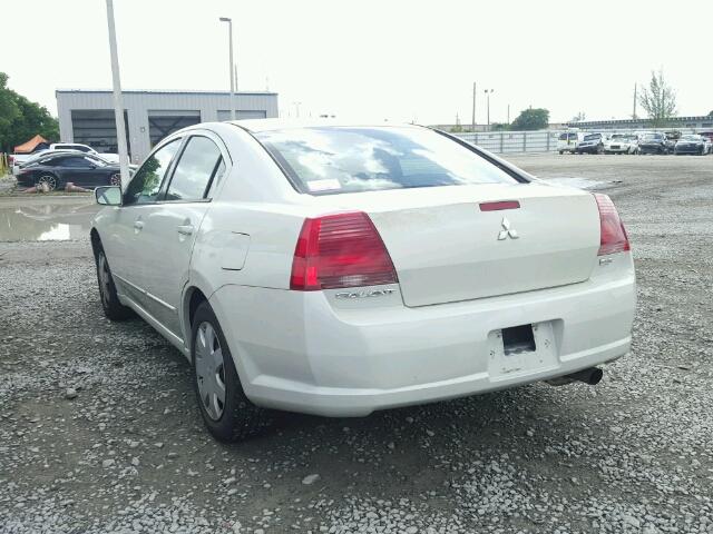 4A3AB36F15E070822 - 2005 MITSUBISHI GALANT ES WHITE photo 3