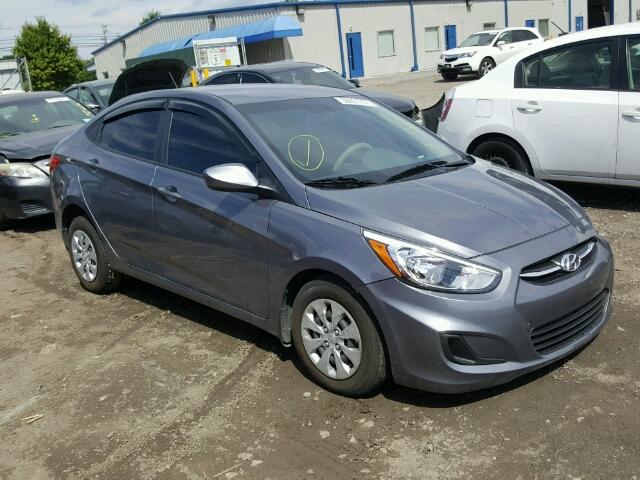 KMHCT4AE3GU157302 - 2016 HYUNDAI ACCENT GRAY photo 1