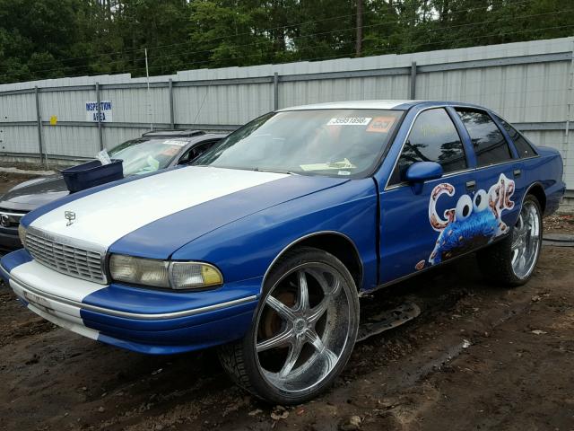 1G1BL53E5PR101554 - 1993 CHEVROLET CAPRICE CL BLUE photo 2