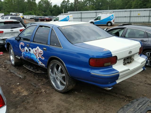 1G1BL53E5PR101554 - 1993 CHEVROLET CAPRICE CL BLUE photo 3