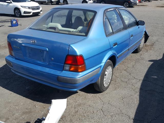 JT2EL56E0S0110913 - 1995 TOYOTA TERCEL DX BLUE photo 4