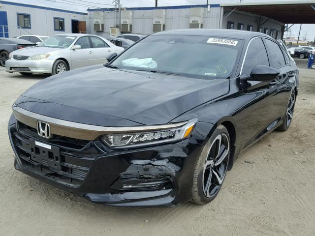 1HGCV2F31JA011825 - 2018 HONDA ACCORD SPO 黑色 照片 2