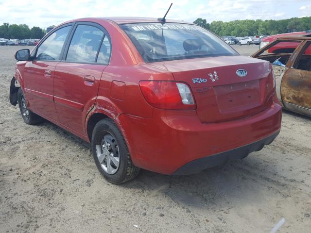 KNADH4A39A6646241 - 2010 KIA RIO LX ORANGE photo 3