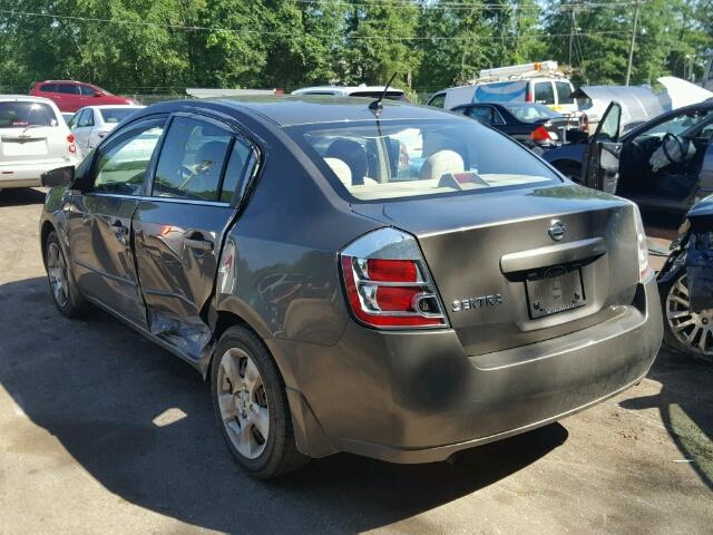 3N1AB61E58L628195 - 2008 NISSAN SENTRA 2.0 GRAY photo 3