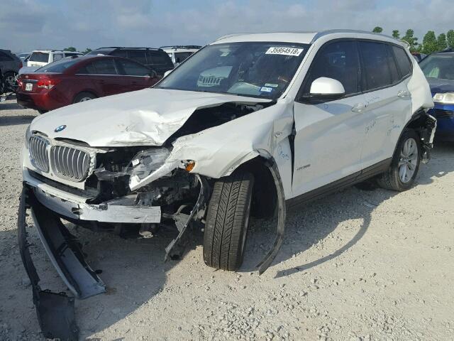 5UXWZ7C54G0M83775 - 2016 BMW X3 SDRIVE2 WHITE photo 2