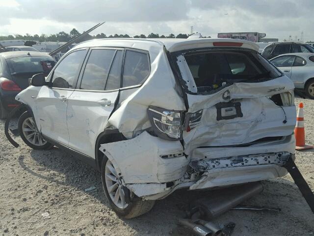 5UXWZ7C54G0M83775 - 2016 BMW X3 SDRIVE2 WHITE photo 3