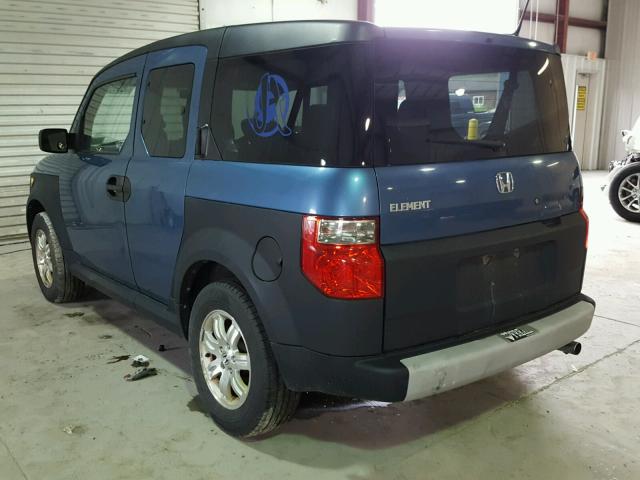 5J6YH28666L002692 - 2006 HONDA ELEMENT EX BLUE photo 3