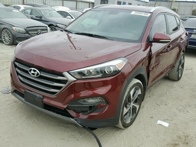 KM8J33A25GU224926 - 2016 HYUNDAI TUCSON LIM BURGUNDY photo 2