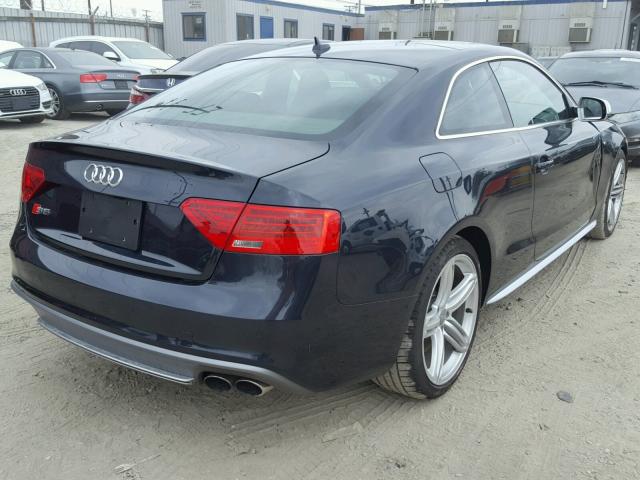 WAUVGAFR7DA051585 - 2013 AUDI S5 PRESTIG BLUE photo 4