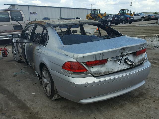 WBAGN63483DR10071 - 2003 BMW 745 LI SILVER photo 3