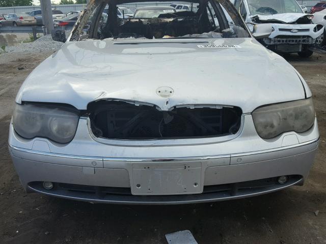 WBAGN63483DR10071 - 2003 BMW 745 LI SILVER photo 9