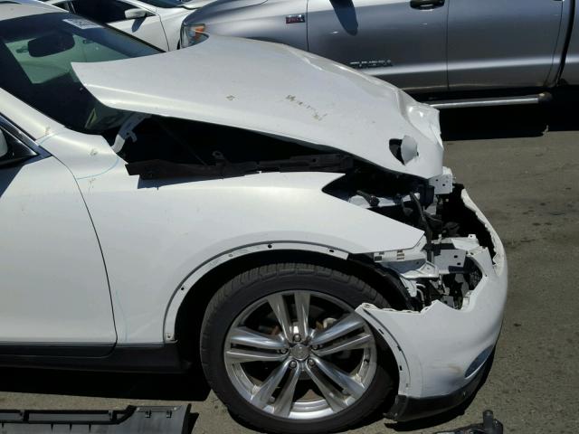 JN1AJ0HP3BM801653 - 2011 INFINITI EX35 BASE WHITE photo 9