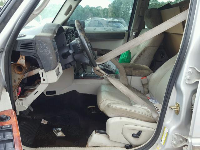 1J8HH58297C547851 - 2007 JEEP COMMANDER 银色 照片 5