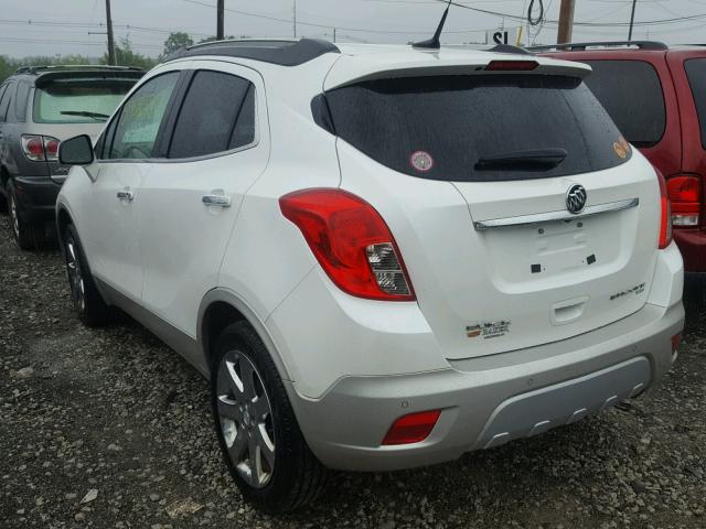 KL4CJHSB5EB535483 - 2014 BUICK ENCORE PRE WHITE photo 3