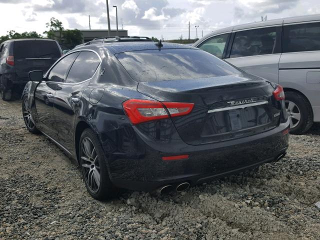 ZAM57XSA5F1139006 - 2015 MASERATI GHIBLI BLACK photo 3