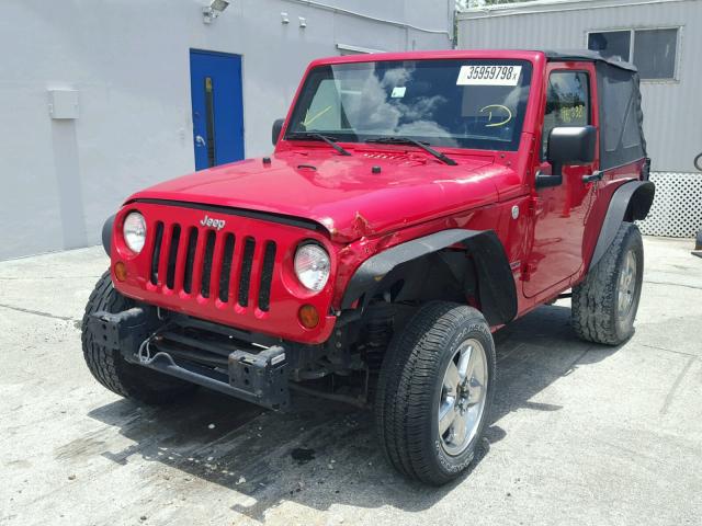 1J4AA2D19BL503490 - 2011 JEEP WRANGLER S RED photo 2