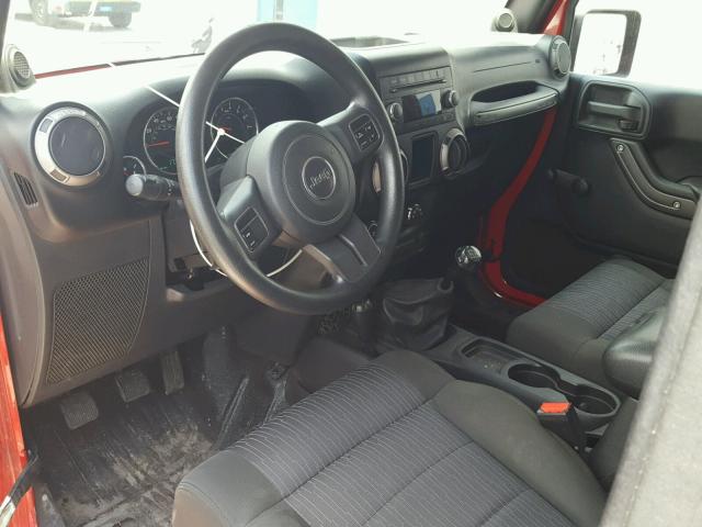 1J4AA2D19BL503490 - 2011 JEEP WRANGLER S RED photo 9