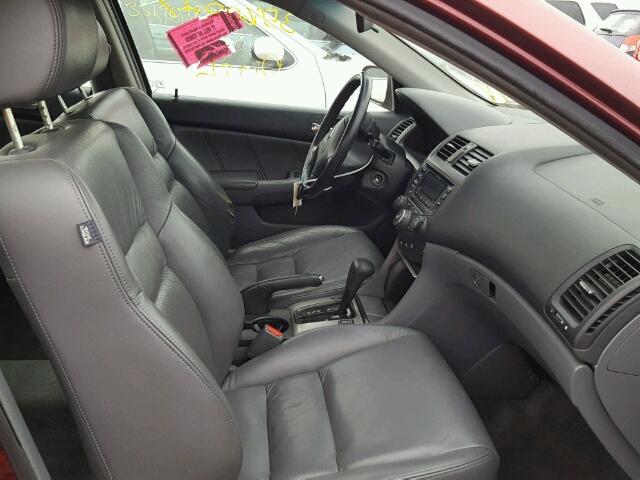 1HGCM66534A086204 - 2004 HONDA ACCORD EX RED photo 5