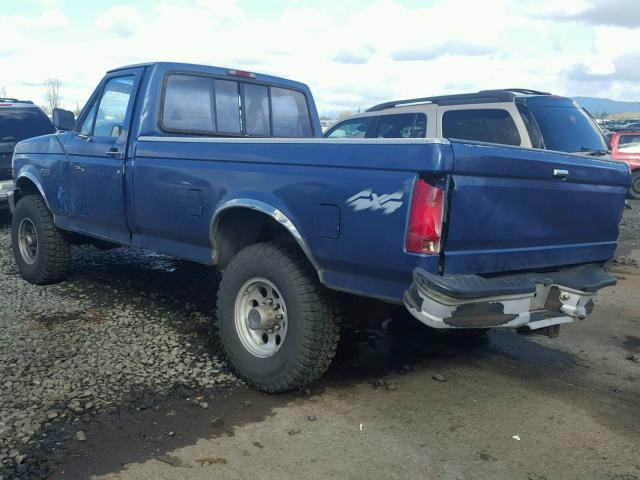 2FTHF26H6SCA38922 - 1995 FORD F250 BLUE photo 3